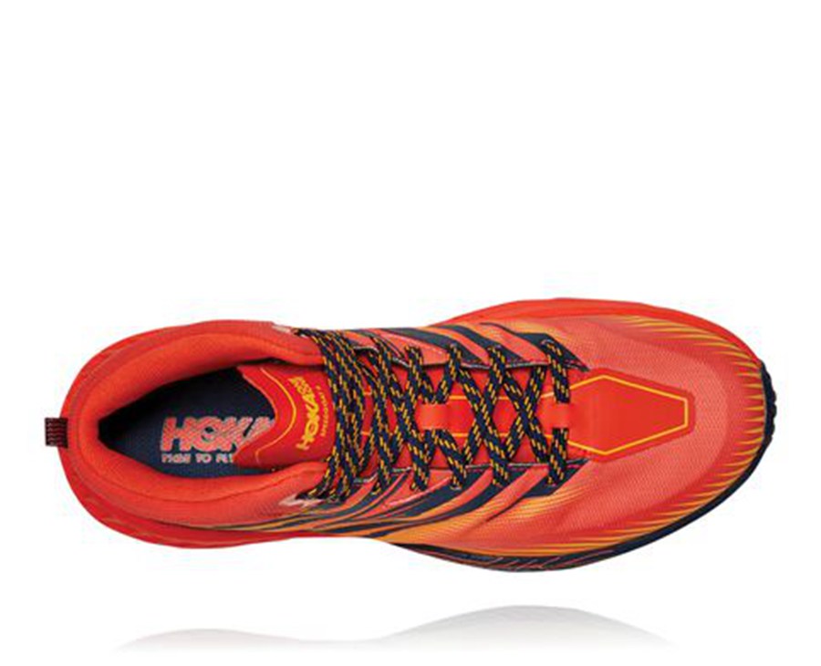 Hoka One One Trainers Mens Red - Speedgoat Mid GORE-TEX 2 - 68524SGAF